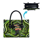 Sydney Thunder Cricket Leather Bag Australian Cricket Mascot - Modern Indigenous Style