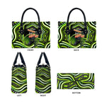 Sydney Thunder Cricket Leather Bag Australian Cricket Mascot - Modern Indigenous Style