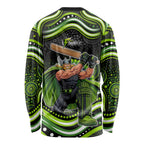 Sydney Thunder Cricket Long Sleeve Shirt Australian Cricket Mascot - Modern Indigenous Style