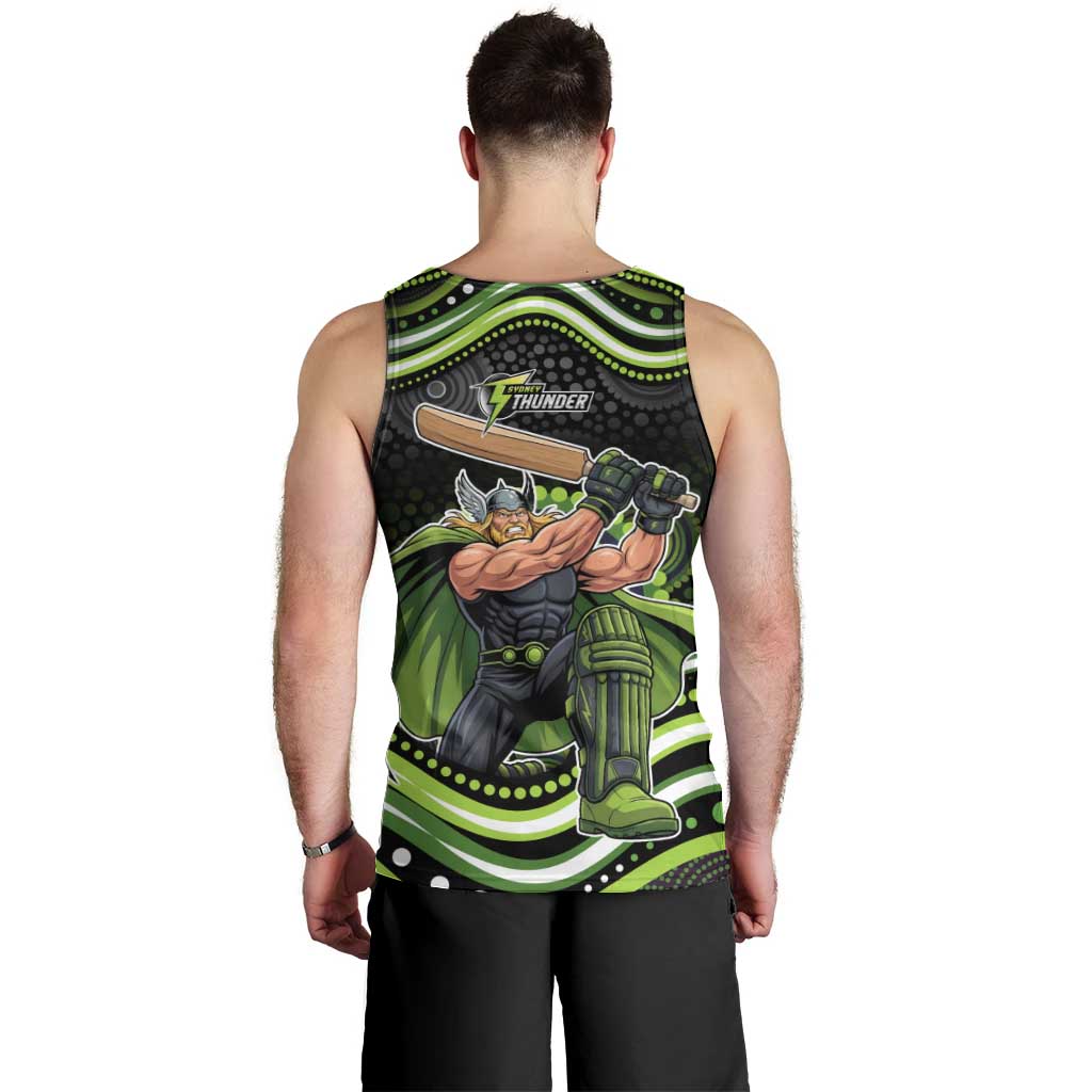 Sydney Thunder Cricket Men Tank Top Australian Cricket Mascot - Modern Indigenous Style