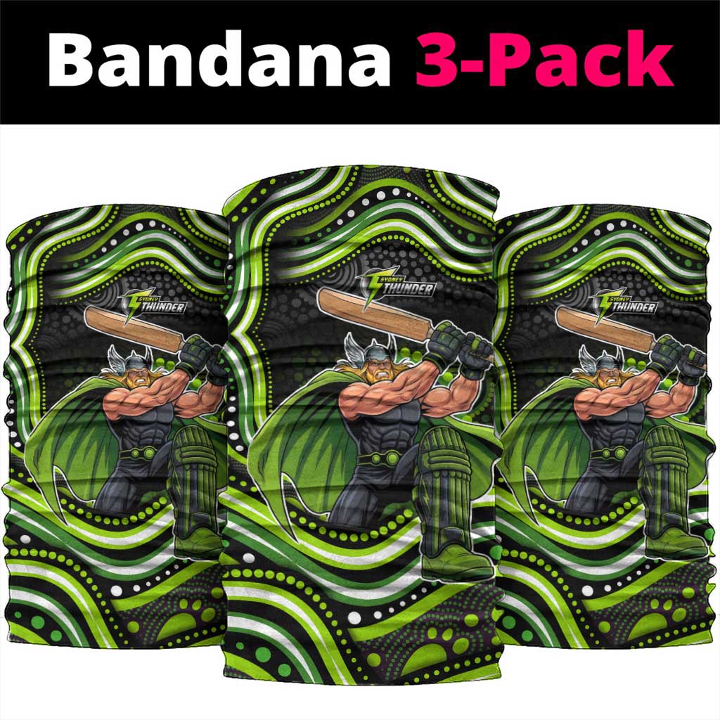 Sydney Thunder Cricket Neck Gaiter Australian Cricket Mascot - Modern Indigenous Style