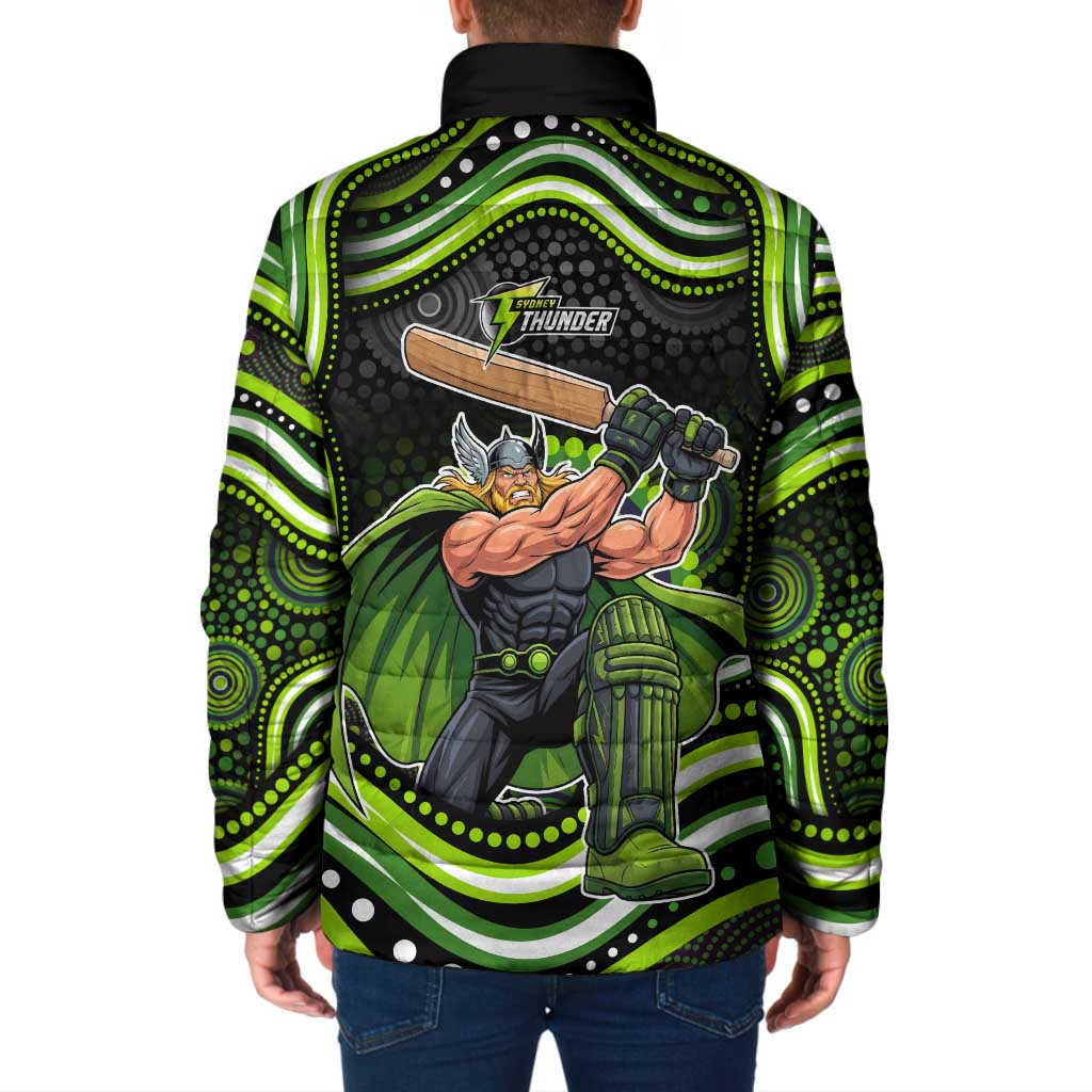 Sydney Thunder Cricket Padded Jacket Australian Cricket Mascot - Modern Indigenous Style