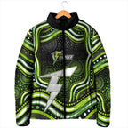 Sydney Thunder Cricket Padded Jacket Australian Cricket Mascot - Modern Indigenous Style