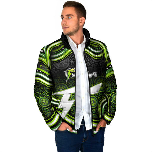 Sydney Thunder Cricket Padded Jacket Australian Cricket Mascot - Modern Indigenous Style