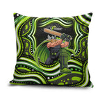 Sydney Thunder Cricket Pillow Cover Australian Cricket Mascot - Modern Indigenous Style