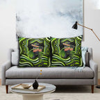 Sydney Thunder Cricket Pillow Cover Australian Cricket Mascot - Modern Indigenous Style