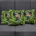 Sydney Thunder Cricket Pillow Cover Australian Cricket Mascot - Modern Indigenous Style