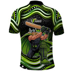 Sydney Thunder Cricket Polo Shirt Australian Cricket Mascot - Modern Indigenous Style