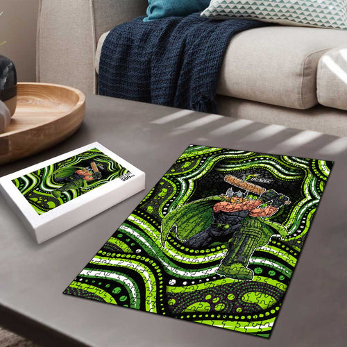 Sydney Thunder Cricket Puzzle Australian Cricket Mascot - Modern Indigenous Style
