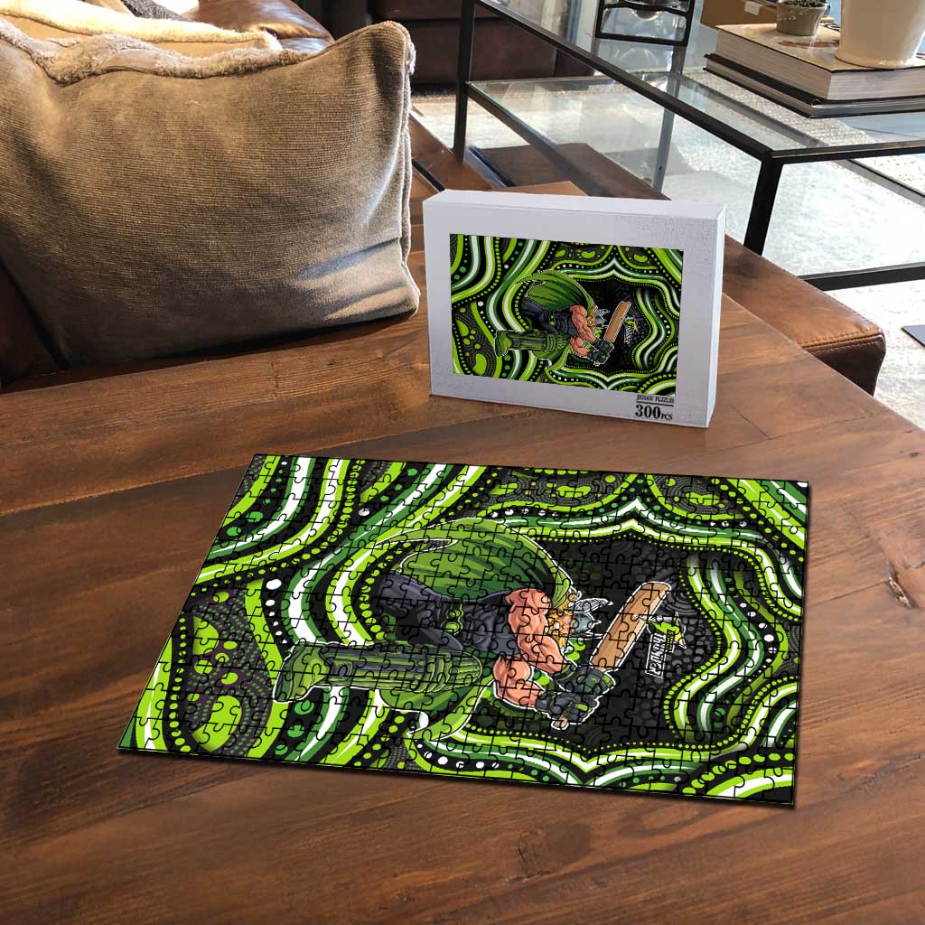 Sydney Thunder Cricket Puzzle Australian Cricket Mascot - Modern Indigenous Style