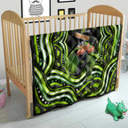 Sydney Thunder Cricket Quilt Australian Cricket Mascot - Modern Indigenous Style