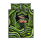 Sydney Thunder Cricket Quilt Bed Set Australian Cricket Mascot - Modern Indigenous Style