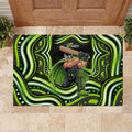 Sydney Thunder Cricket Rubber Doormat Australian Cricket Mascot - Modern Indigenous Style
