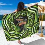 Sydney Thunder Cricket Sarong Australian Cricket Mascot - Modern Indigenous Style