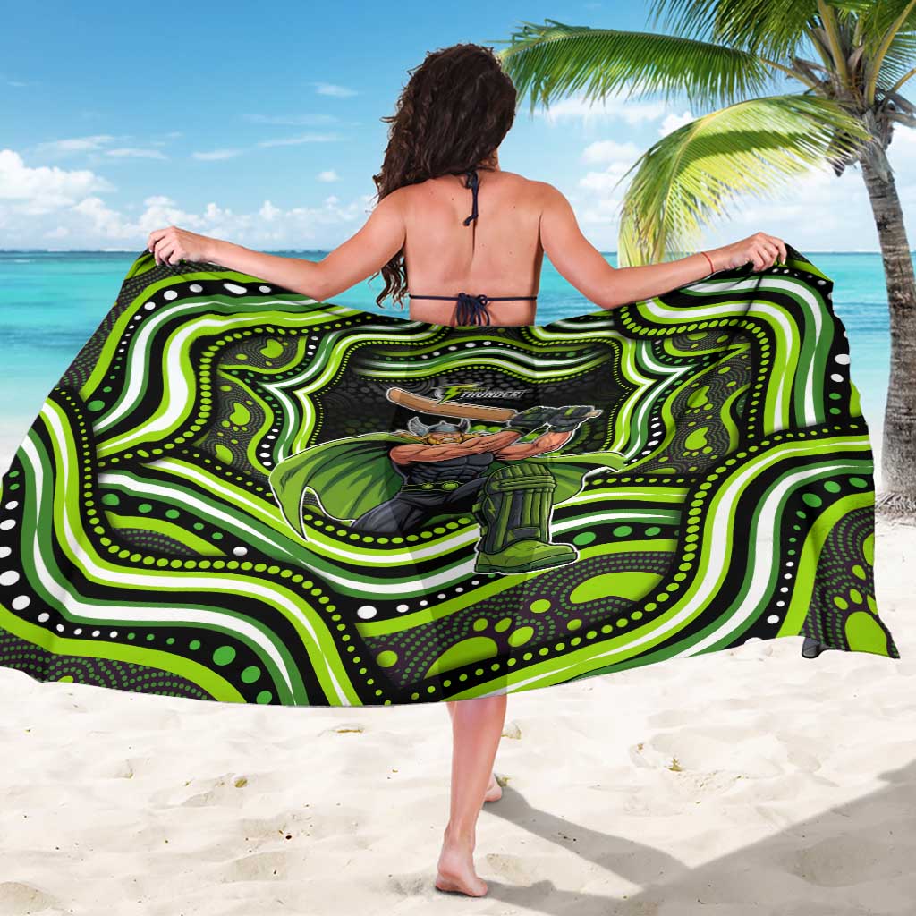 Sydney Thunder Cricket Sarong Australian Cricket Mascot - Modern Indigenous Style