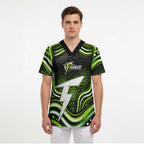 Sydney Thunder Cricket Scrub Top Australian Cricket Mascot - Modern Indigenous Style