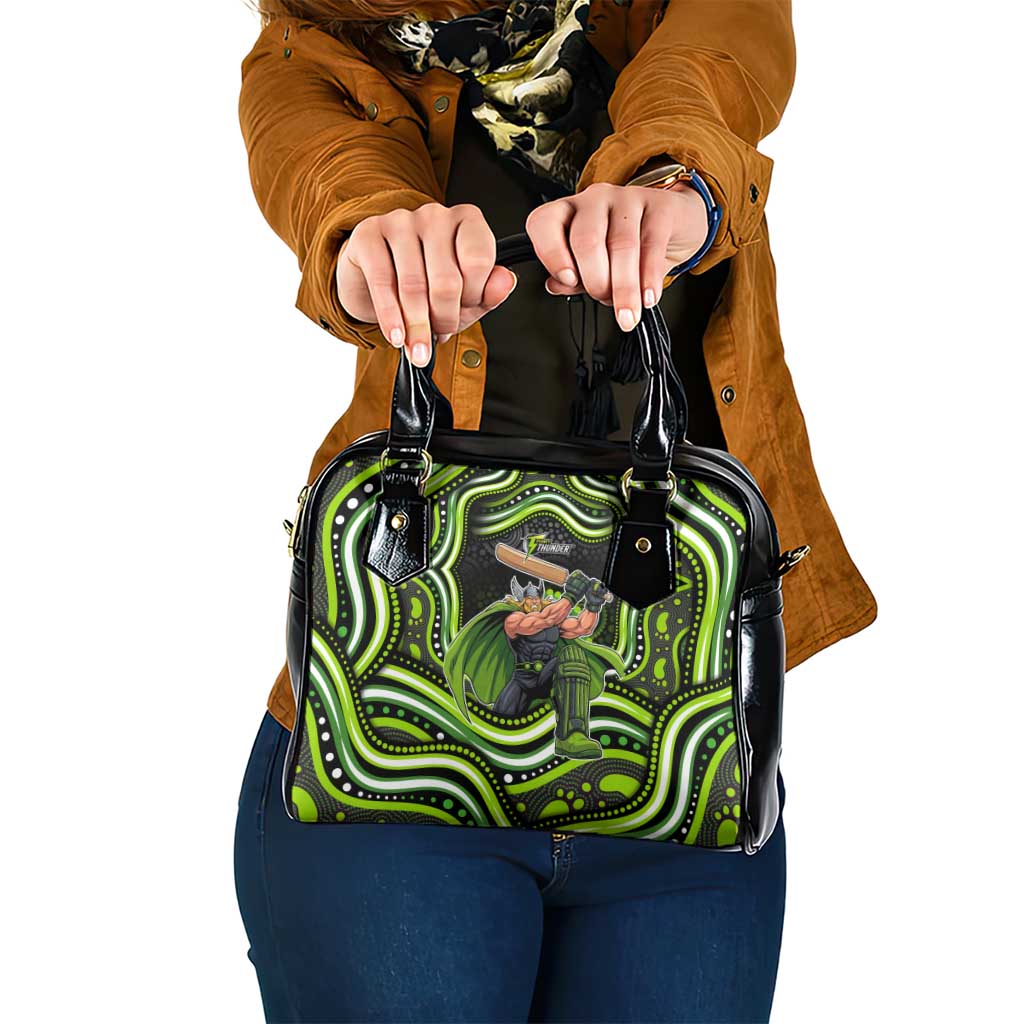 Sydney Thunder Cricket Shoulder Handbag Australian Cricket Mascot - Modern Indigenous Style