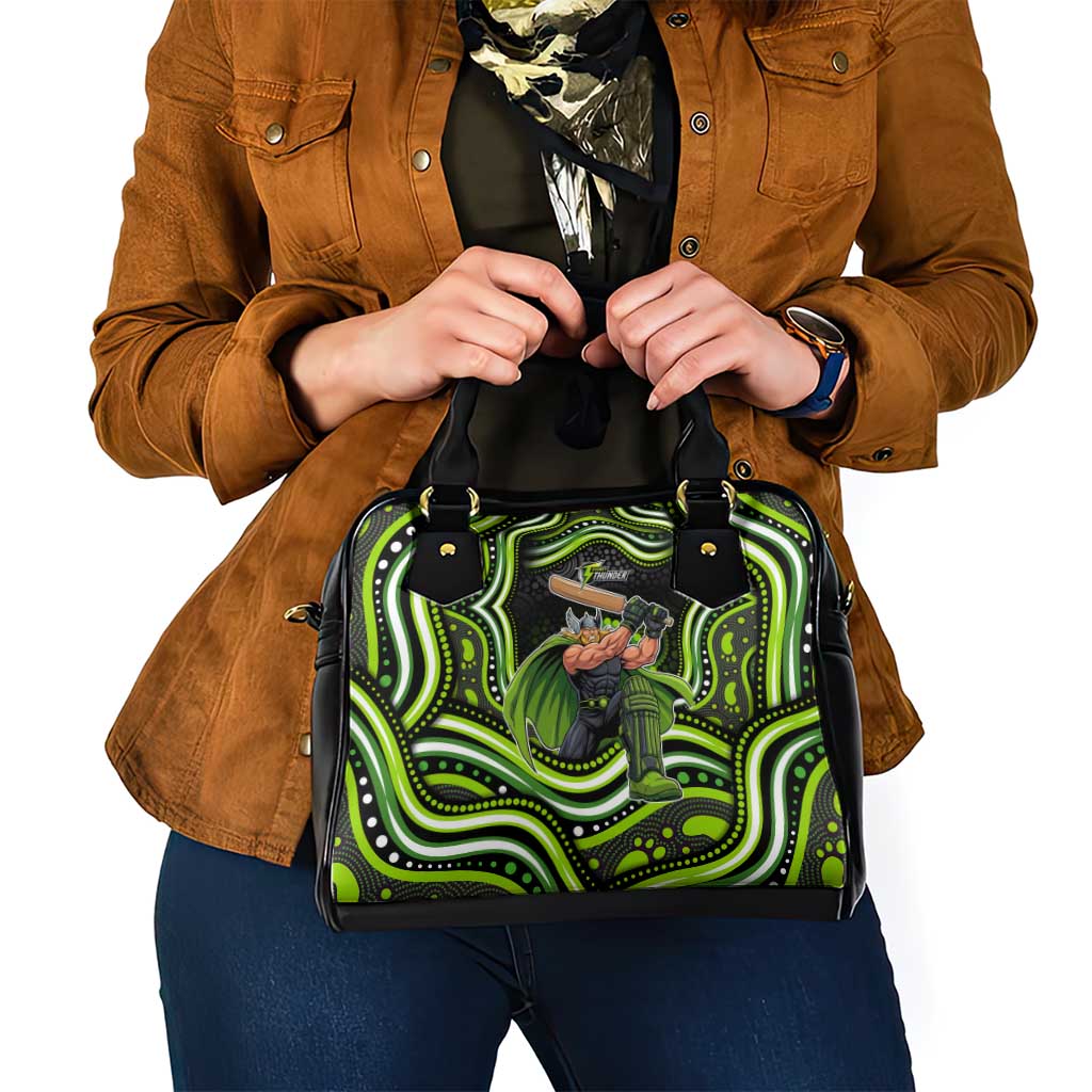 Sydney Thunder Cricket Shoulder Handbag Australian Cricket Mascot - Modern Indigenous Style