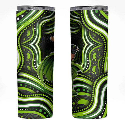 Sydney Thunder Cricket Skinny Tumbler Australian Cricket Mascot - Modern Indigenous Style