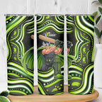 Sydney Thunder Cricket Skinny Tumbler Australian Cricket Mascot - Modern Indigenous Style