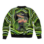 Sydney Thunder Cricket Sleeve Zip Bomber Jacket Australian Cricket Mascot - Modern Indigenous Style