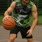 Sydney Thunder Cricket Sleeveless Hoodie Australian Cricket Mascot - Modern Indigenous Style