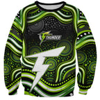 Sydney Thunder Cricket Sweatshirt Australian Cricket Mascot - Modern Indigenous Style