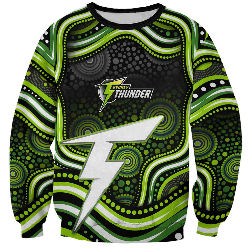Sydney Thunder Cricket Sweatshirt Australian Cricket Mascot - Modern Indigenous Style