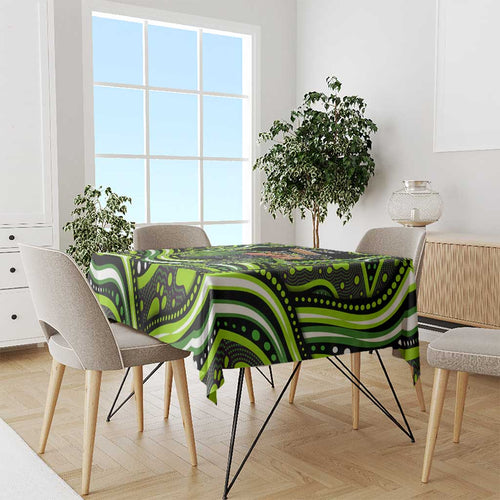 Sydney Thunder Cricket Tablecloth Australian Cricket Mascot - Modern Indigenous Style