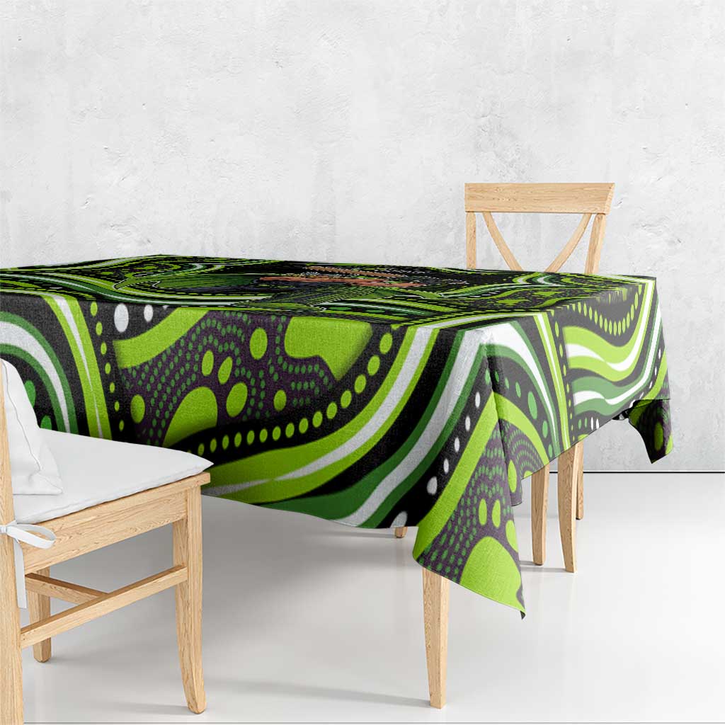 Sydney Thunder Cricket Tablecloth Australian Cricket Mascot - Modern Indigenous Style