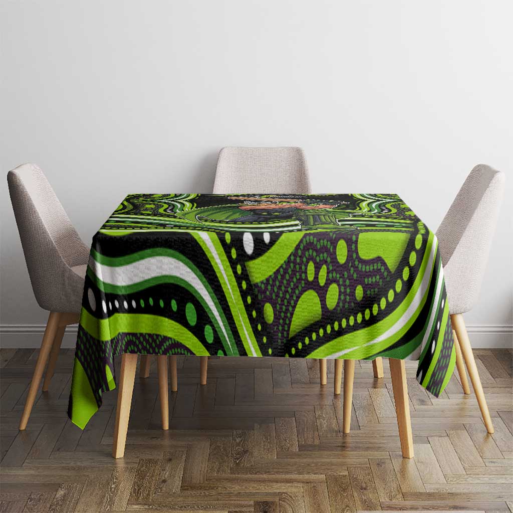 Sydney Thunder Cricket Tablecloth Australian Cricket Mascot - Modern Indigenous Style