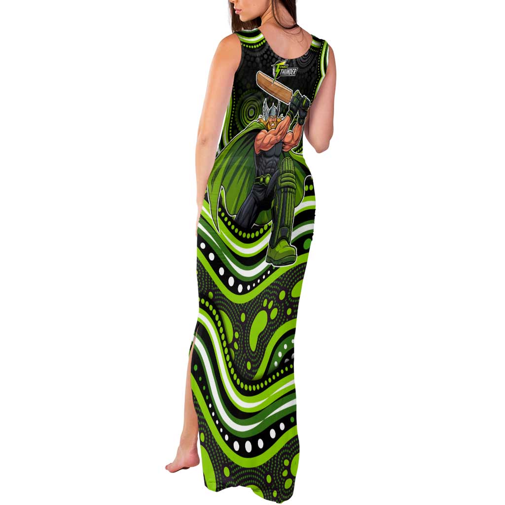 Sydney Thunder Cricket Tank Maxi Dress Australian Cricket Mascot - Modern Indigenous Style