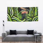 Sydney Thunder Cricket Tapestry Australian Cricket Mascot - Modern Indigenous Style