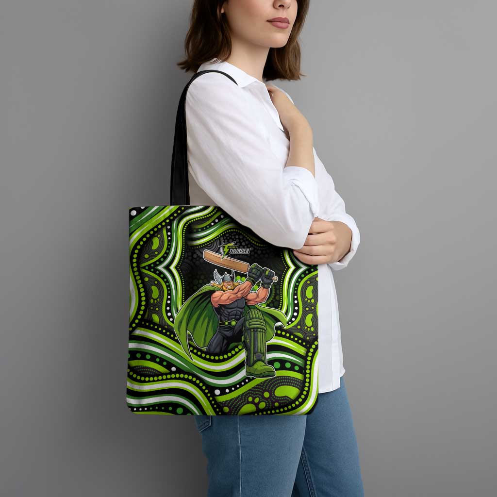 Sydney Thunder Cricket Tote Bag Australian Cricket Mascot - Modern Indigenous Style