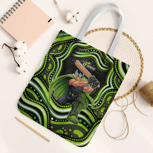 Sydney Thunder Cricket Tote Bag Australian Cricket Mascot - Modern Indigenous Style