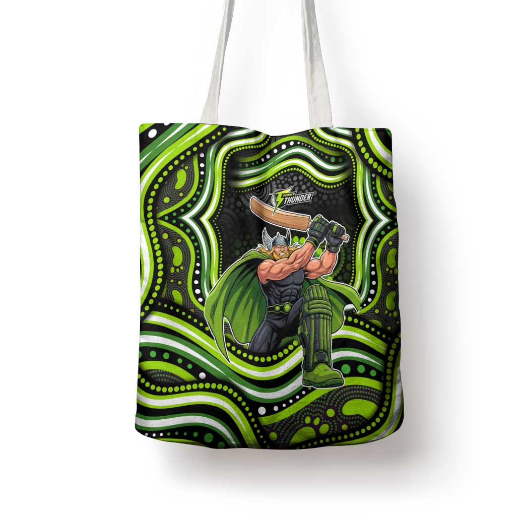 Sydney Thunder Cricket Tote Bag Australian Cricket Mascot - Modern Indigenous Style
