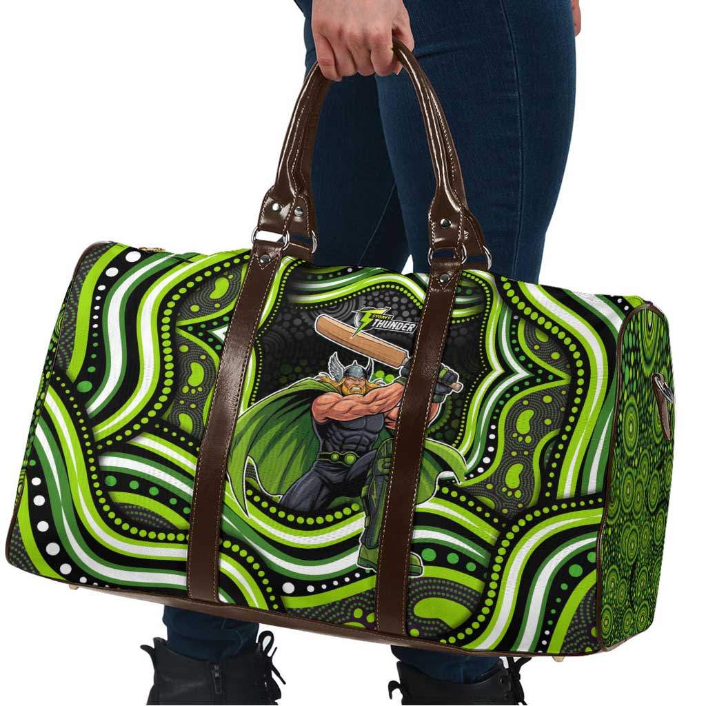 Sydney Thunder Cricket Travel Bag Australian Cricket Mascot - Modern Indigenous Style