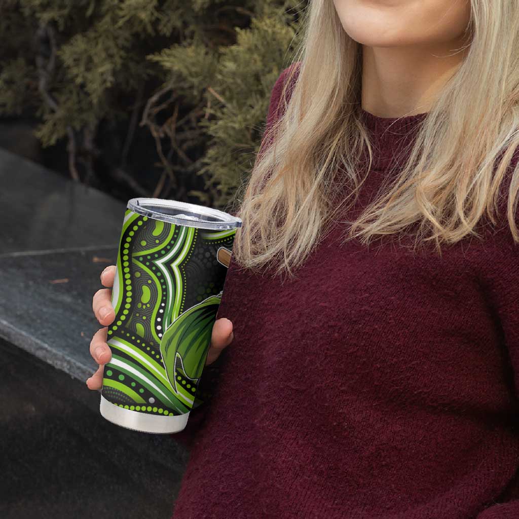 Sydney Thunder Cricket Tumbler Cup Australian Cricket Mascot - Modern Indigenous Style