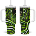 Sydney Thunder Cricket Tumbler With Handle Australian Cricket Mascot - Modern Indigenous Style