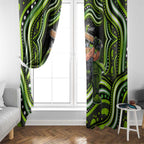 Sydney Thunder Cricket Window Curtain Australian Cricket Mascot - Modern Indigenous Style