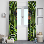 Sydney Thunder Cricket Window Curtain Australian Cricket Mascot - Modern Indigenous Style