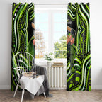 Sydney Thunder Cricket Window Curtain Australian Cricket Mascot - Modern Indigenous Style