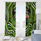 Sydney Thunder Cricket Window Curtain Australian Cricket Mascot - Modern Indigenous Style