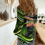 Sydney Thunder Cricket Women Casual Shirt Australian Cricket Mascot - Modern Indigenous Style