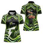 Sydney Thunder Cricket Women Polo Shirt Australian Cricket Mascot - Modern Indigenous Style