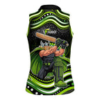 Sydney Thunder Cricket Women Sleeveless Polo Shirt Australian Cricket Mascot - Modern Indigenous Style