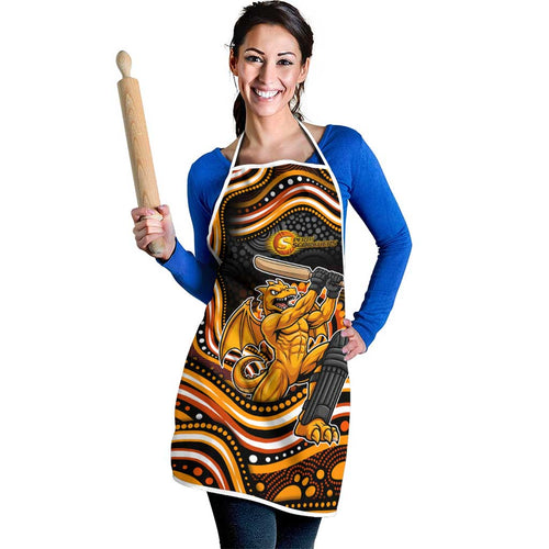 Perth Scorchers Cricket Apron Australian Cricket Mascot - Modern Indigenous Style