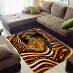 Perth Scorchers Cricket Area Rug Australian Cricket Mascot - Modern Indigenous Style