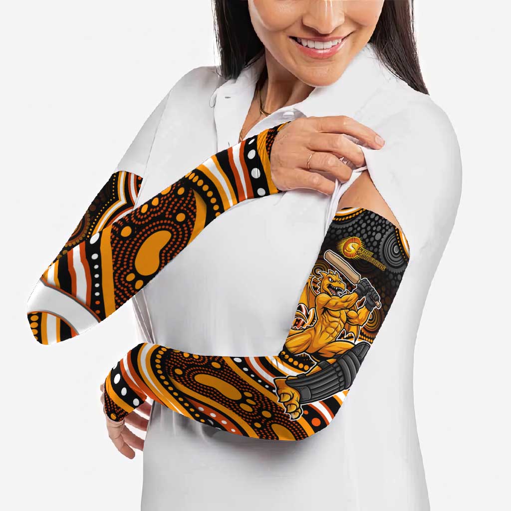 Perth Scorchers Cricket Arm Sleeves Australian Cricket Mascot - Modern Indigenous Style
