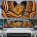 Perth Scorchers Cricket Auto Sun Shade Australian Cricket Mascot - Modern Indigenous Style